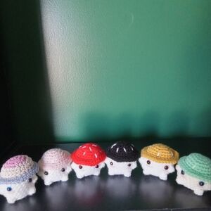 chunky mushroom plush handmade crochet stuffed animals